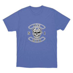 Skull Mob T Shirt Blue